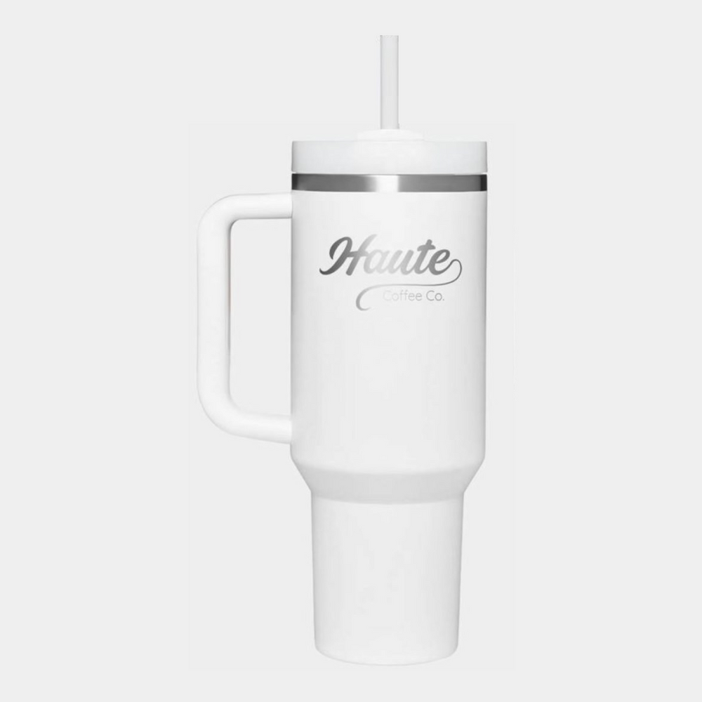 Haute Coffee 40oz Insulated Tumbler - White